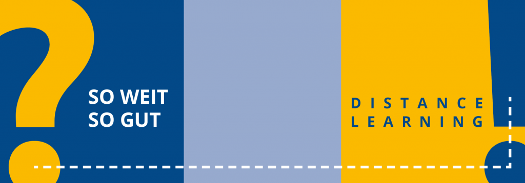 Slider mit gelbem Fragezeichen und blauem Ausrufezeichen